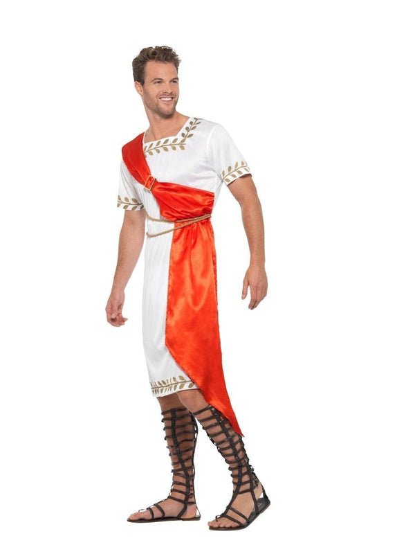 Roman Senator Costume White And Red - Jokers Costume Mega Store