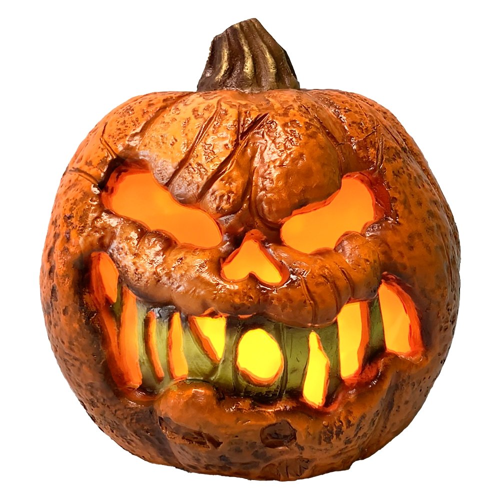 Rotten Flaming Pumpkin With Timer - Type A - Jokers Costume Mega Store