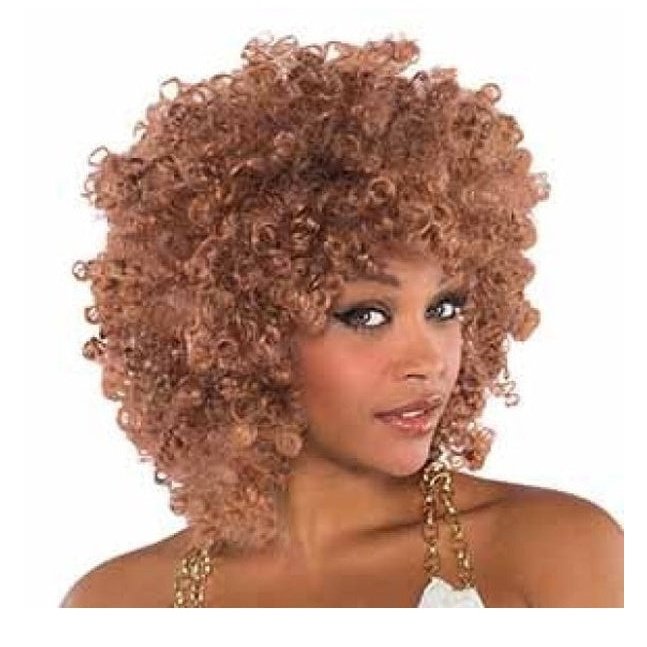 Runway Afro Caramel Wig - Jokers Costume Mega Store