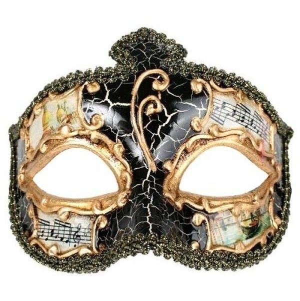 SALVATORE Black Eye Mask - Jokers Costume Mega Store