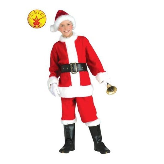 Santa Claus Flannel Suit, Child - Jokers Costume Mega Store