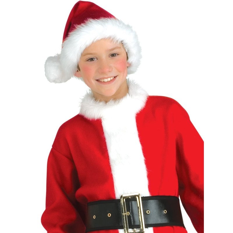 Santa Claus Flannel Suit, Child - Jokers Costume Mega Store