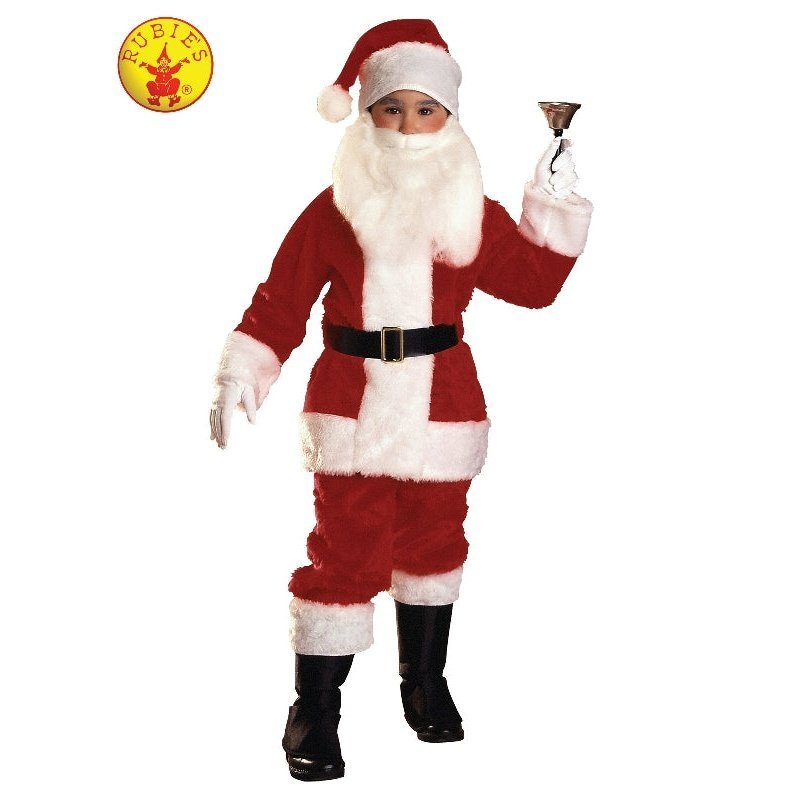 Santa Suit Plush, Child - Jokers Costume Mega Store