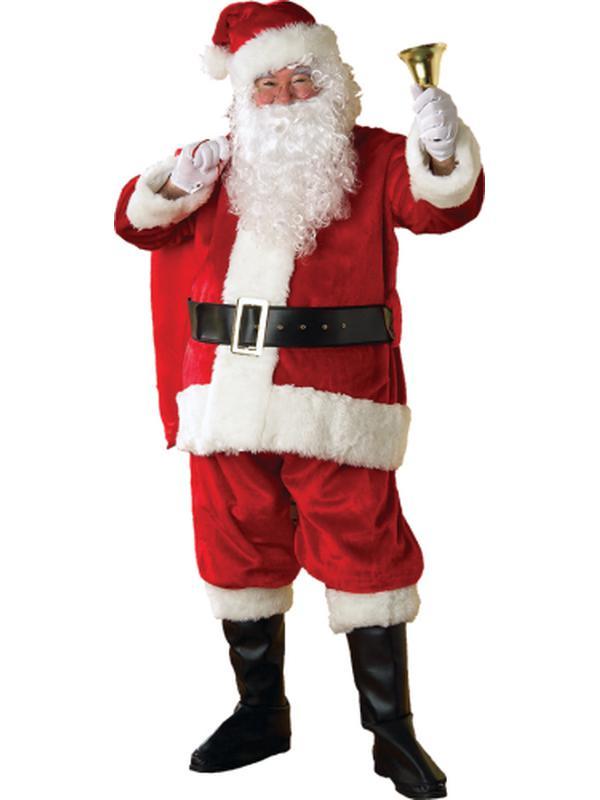 Santa Suit Plush Size Std. - Jokers Costume Mega Store