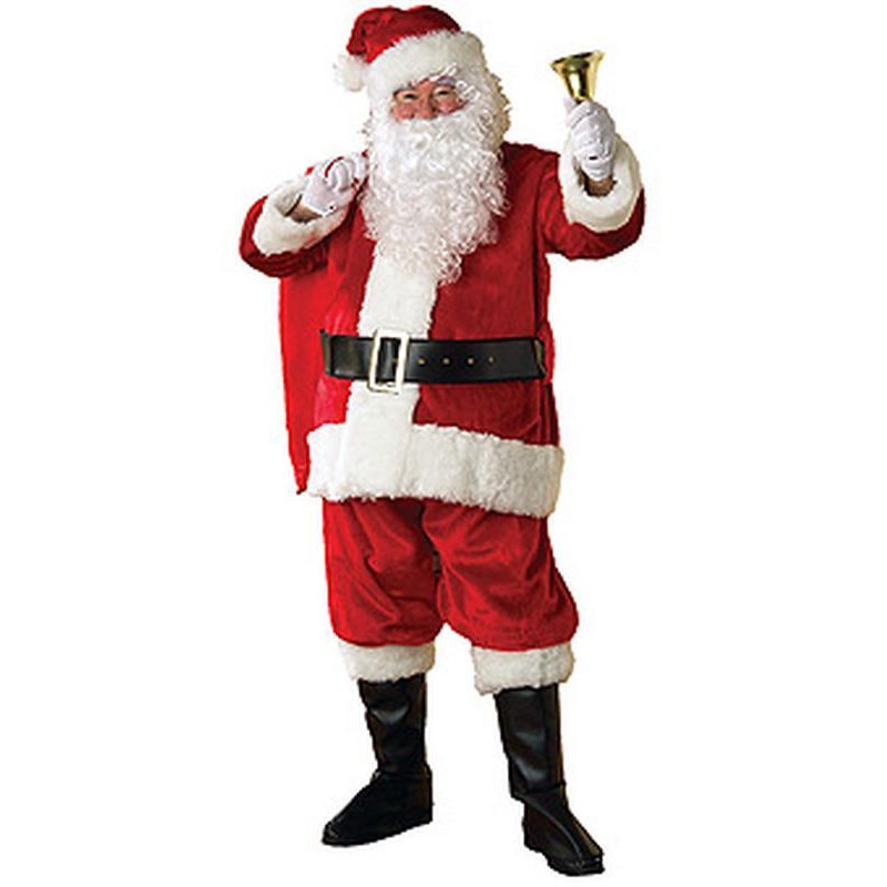 Santa Suit Plush Size Xl. - Jokers Costume Mega Store