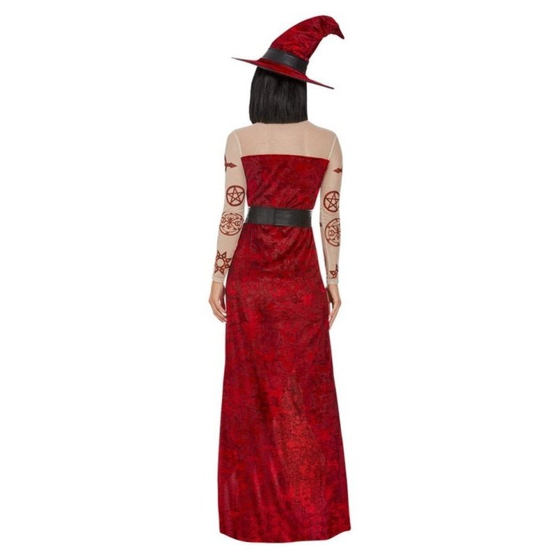 Satanic Witch Costume, Red - Jokers Costume Mega Store