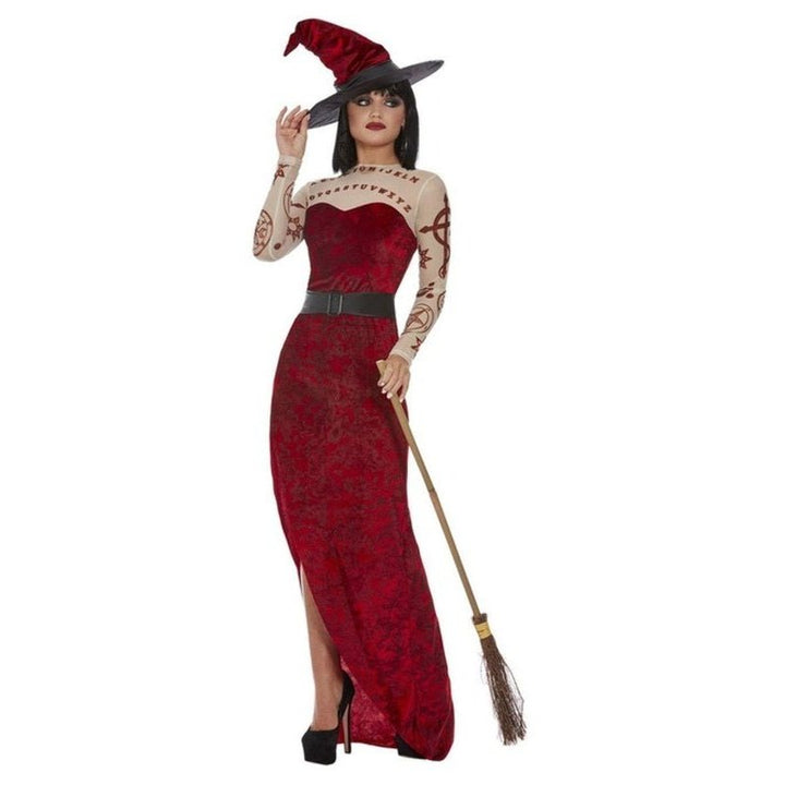 Satanic Witch Costume, Red - Jokers Costume Mega Store