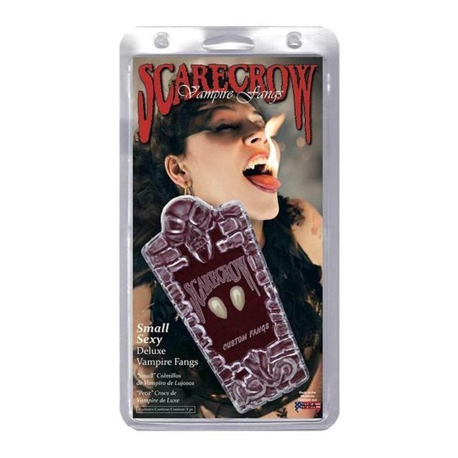 Scarecrow Small Sexy Deluxe Custom Fit Vampire Fangs - Jokers Costume Mega Store
