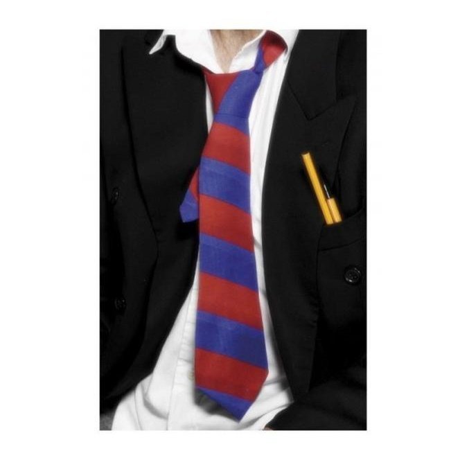 School Tie Red And Blue - Jokers Costume Mega Store