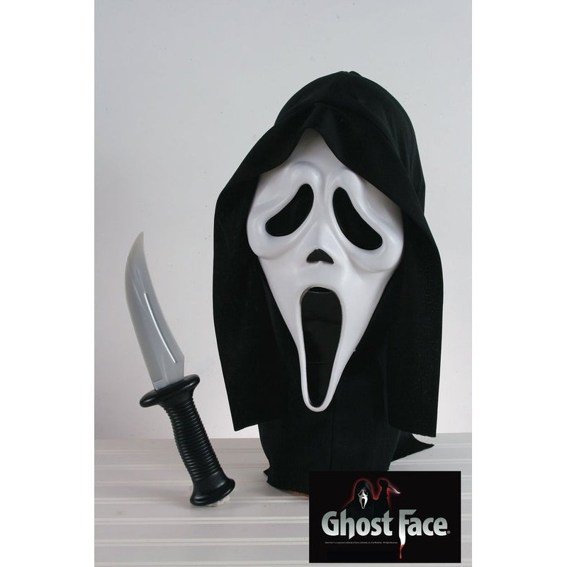 Scream Ghost Face Mask & Knife Set - Jokers Costume Mega Store