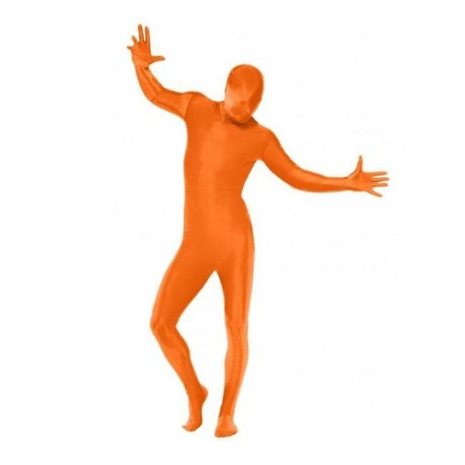 Second Skin Suit, Orange - Jokers Costume Mega Store