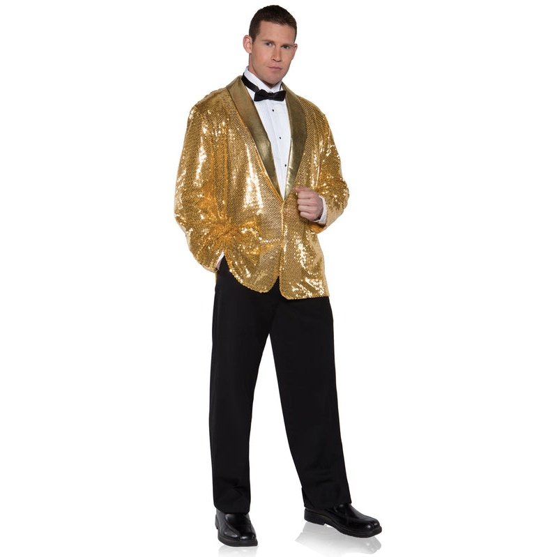 Sequin Jacket Gold (Uw) - Jokers Costume Mega Store