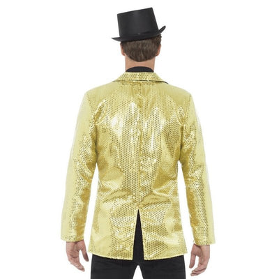 Sequin Jacket, Mens Gold - Jokers Costume Mega Store