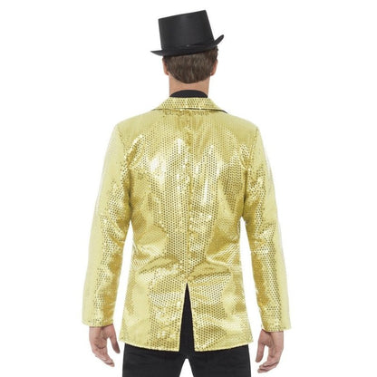 Sequin Jacket, Mens Gold - Jokers Costume Mega Store
