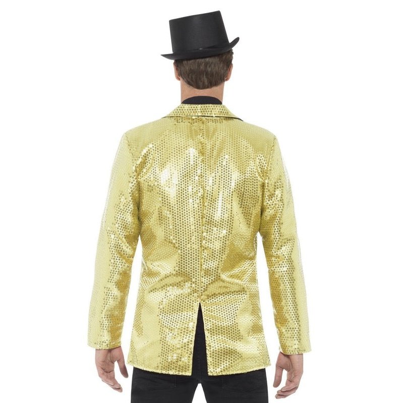 Sequin Jacket, Mens Gold - Jokers Costume Mega Store