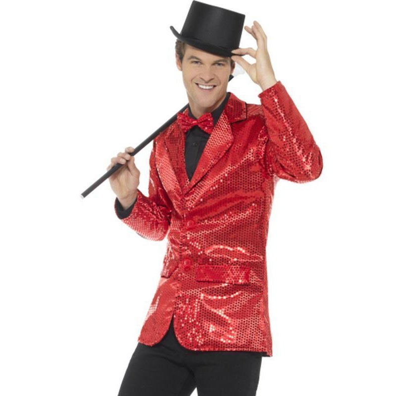 Sequin Jacket, Red - Jokers Costume Mega Store