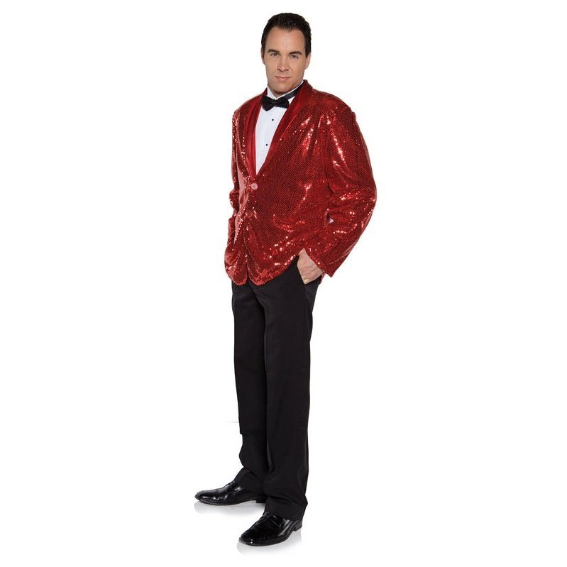 Sequin Jacket Red (Uw) - Jokers Costume Mega Store