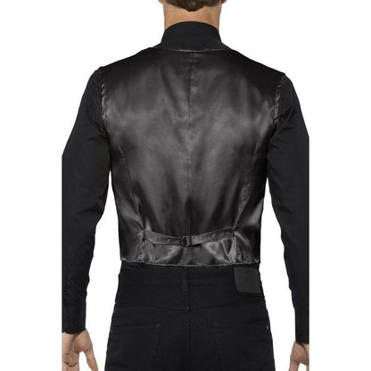 Sequin Waistcoat, Black - Jokers Costume Mega Store