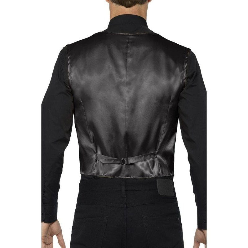 Sequin Waistcoat, Black - Jokers Costume Mega Store
