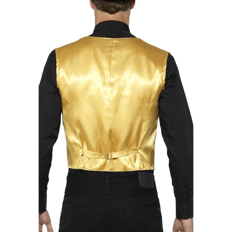 Sequin Waistcoat, Gold - Jokers Costume Mega Store
