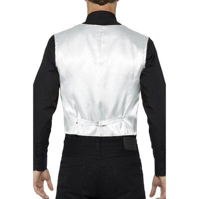 Sequin Waistcoat, Silver - Jokers Costume Mega Store