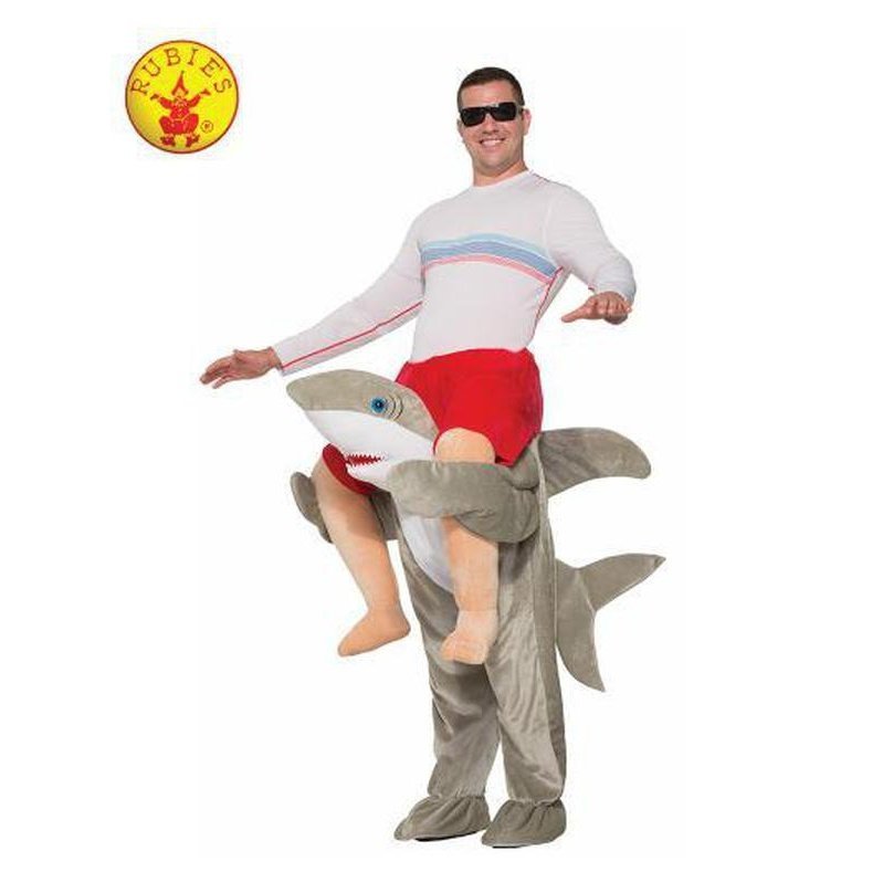 Shark Piggy Back Costume Size Std - Jokers Costume Mega Store