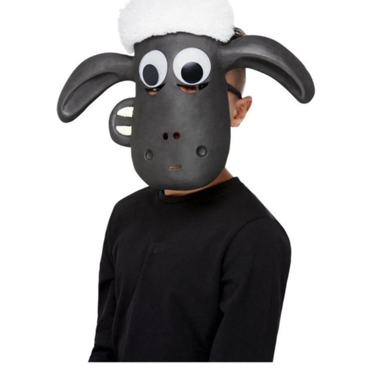 Shaun The Sheep Eva Mask, White - Jokers Costume Mega Store