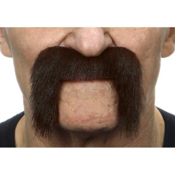 Shinny Black Western Moustache - Jokers Costume Mega Store