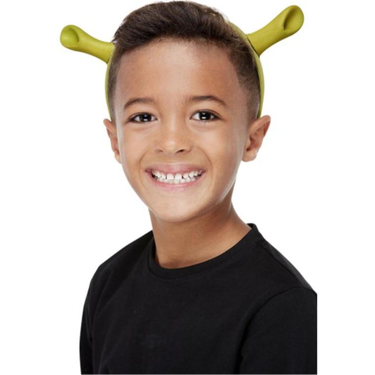 Shrek Ears On Headband, Green - Jokers Costume Mega Store