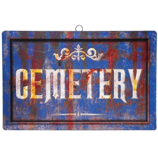 Sign Cemetery Sign - Jokers Costume Mega Store