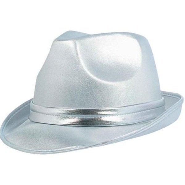 Silver Fedora Hat - Jokers Costume Mega Store