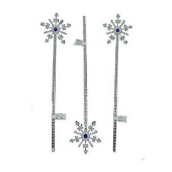 Silver Snowflake Fairy Wand - Jokers Costume Mega Store