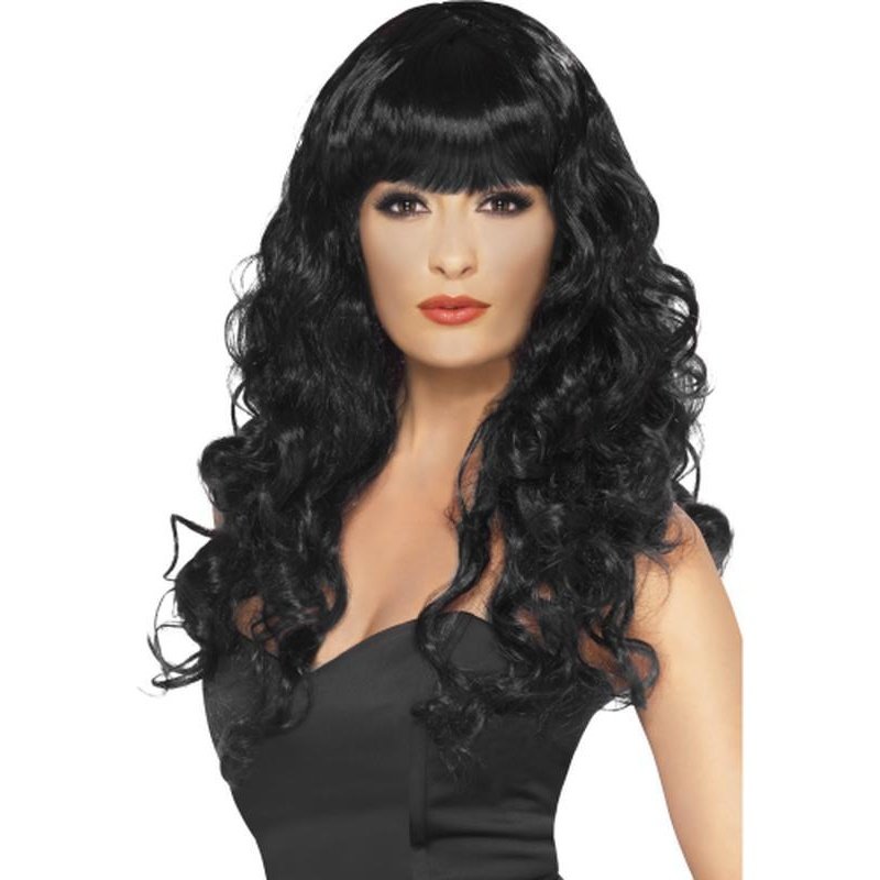 Siren Wig - Black, Long - Jokers Costume Mega Store