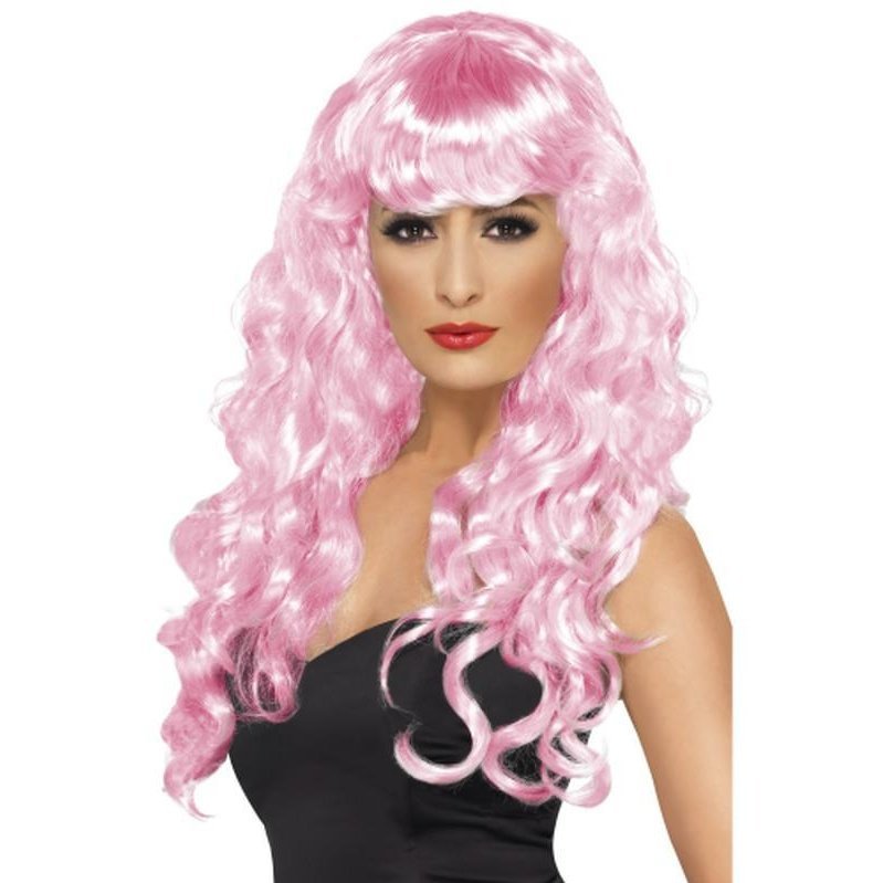 Siren Wig - Pink, Long - Jokers Costume Mega Store