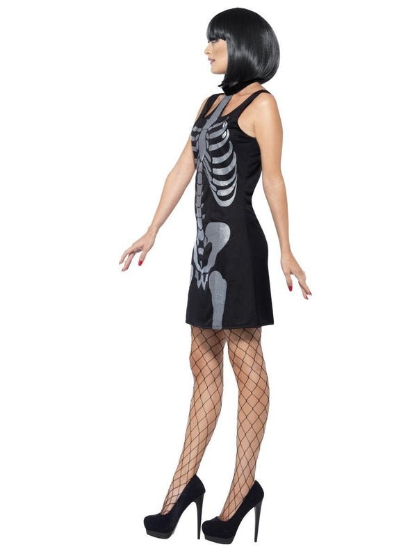 Skeleton Costume, Shift Dress - Jokers Costume Mega Store