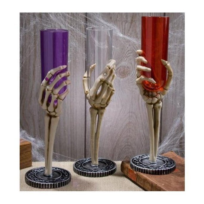 Skeleton Hand Fluted Glass - Jokers Costume Mega Store