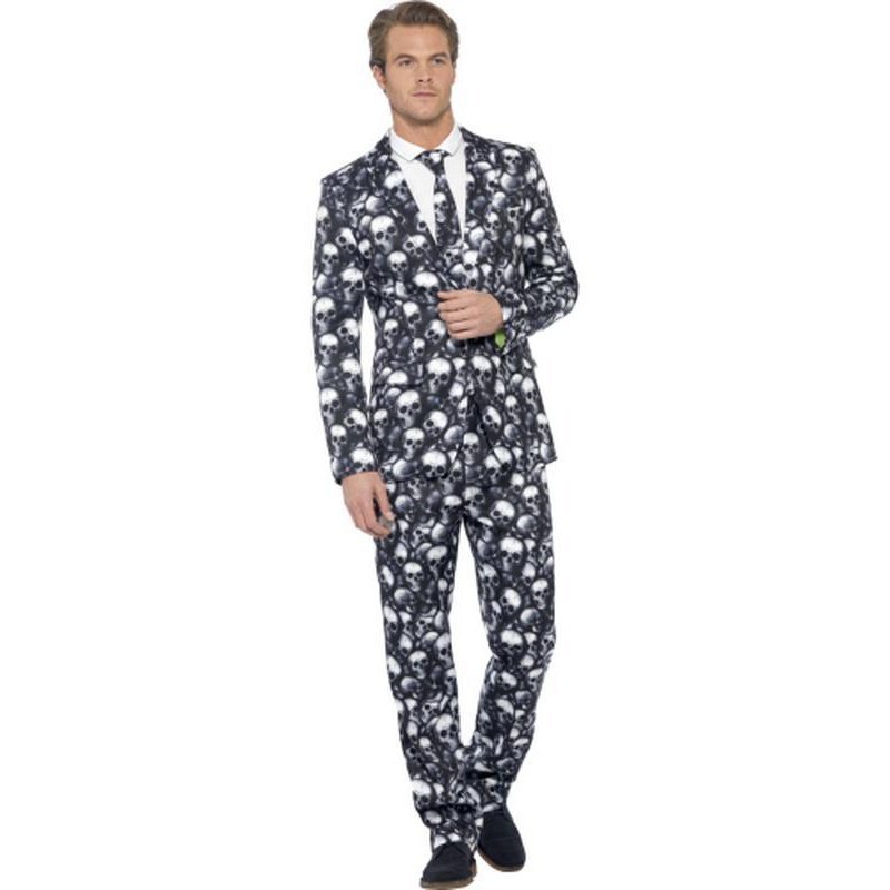 Skeleton Suit Black & White - Jokers Costume Mega Store