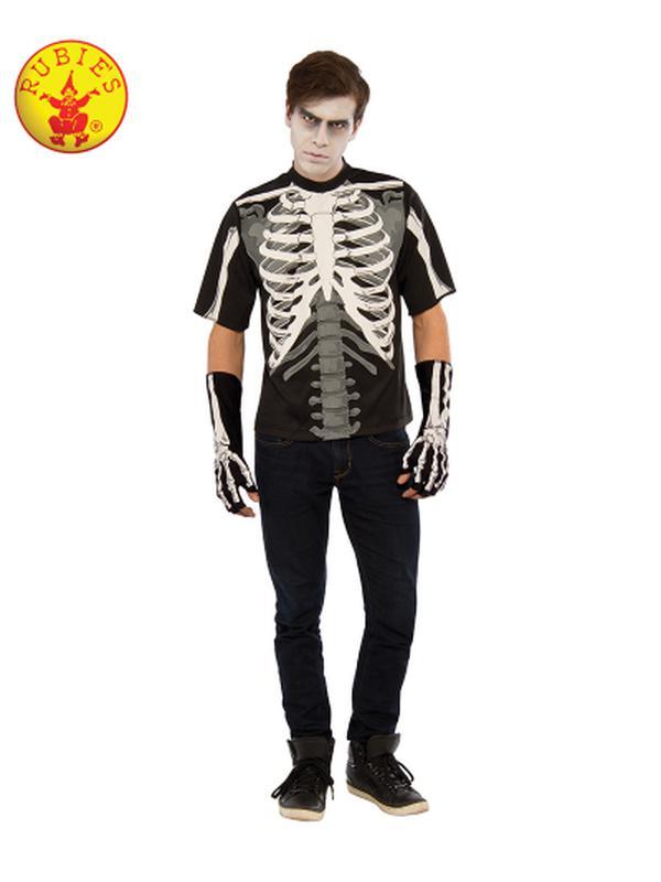 Skeleton Tshirt Size L - Jokers Costume Mega Store