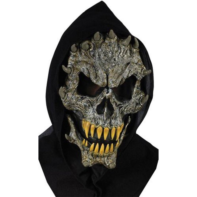 Skull W Fangs Mask - Jokers Costume Mega Store