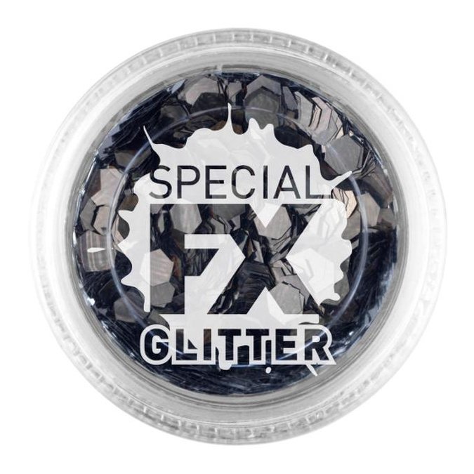 Smiffys Make Up Fx, Black, Confetti Glitter - Jokers Costume Mega Store