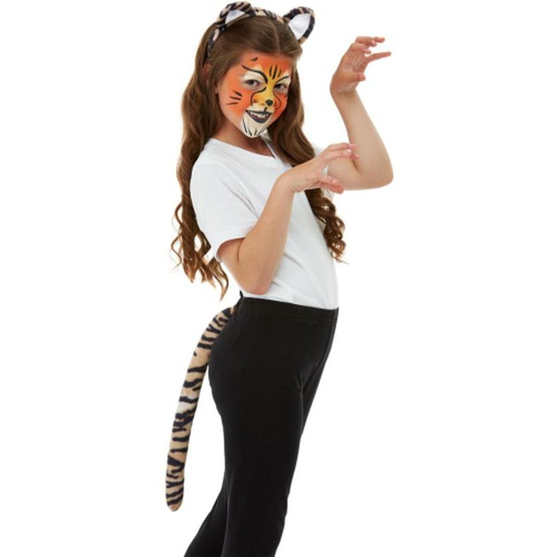 Smiffys Make Up Fx, Kids Tiger Kit, Aqua - Jokers Costume Mega Store