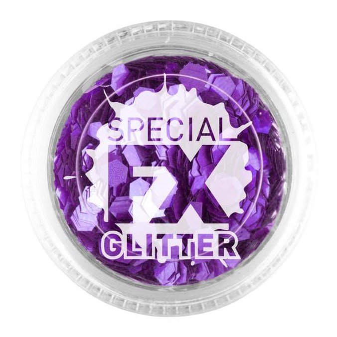 Smiffys Make Up Fx, Purple, Confetti Glitter - Jokers Costume Mega Store