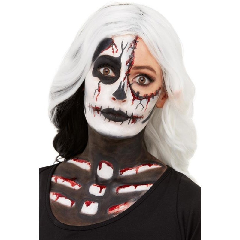 Smiffys Make Up Fx, Skeleton Kit, Aqua - Jokers Costume Mega Store