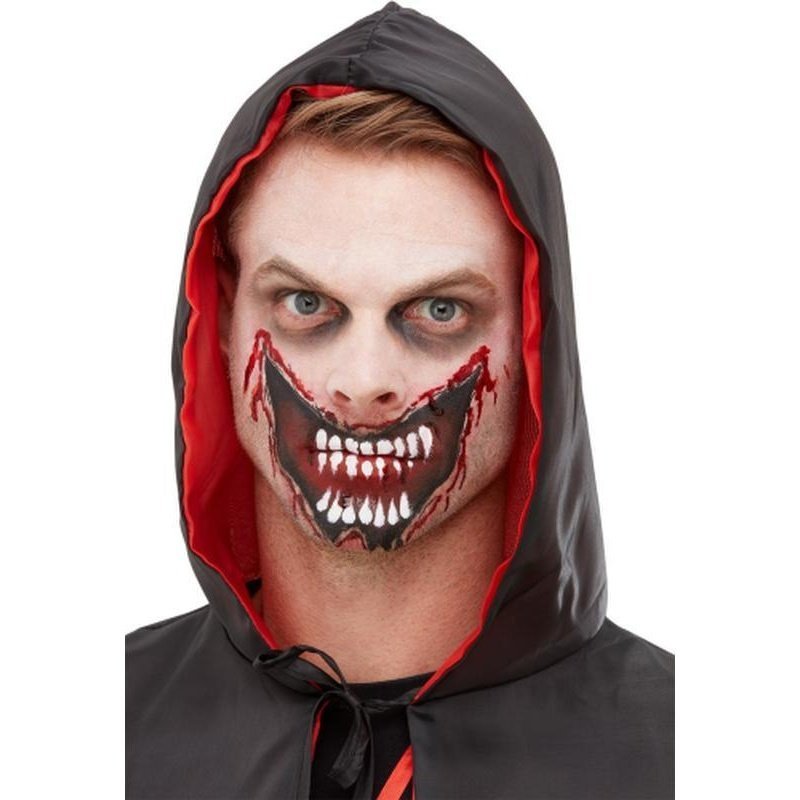 Smiffys Make Up Fx, Slashed Mouth Kit, Aqua - Jokers Costume Mega Store