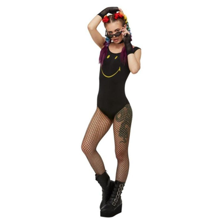 Smiley Bodysuit, Black - Jokers Costume Mega Store