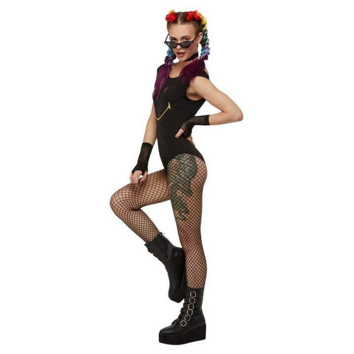 Smiley Bodysuit, Black - Jokers Costume Mega Store