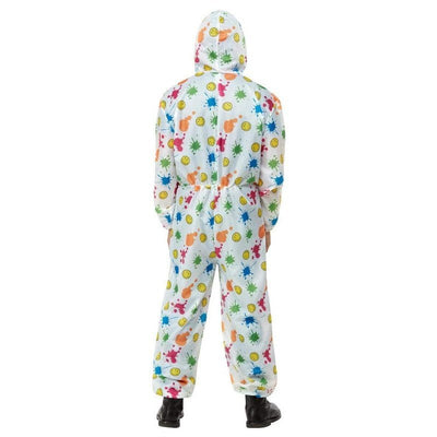 Smiley Boilersuit, White - Jokers Costume Mega Store