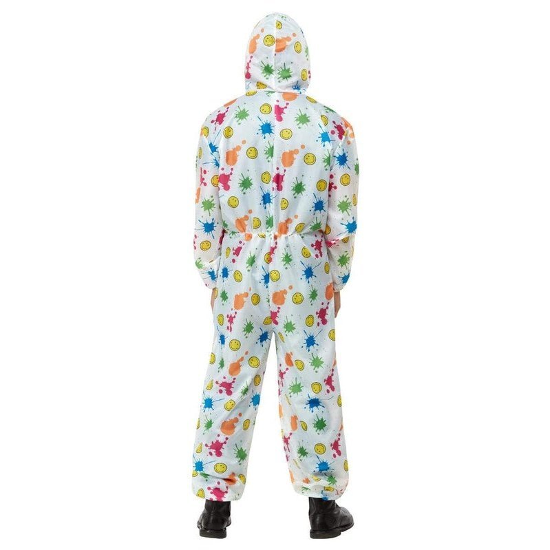 Smiley Boilersuit, White - Jokers Costume Mega Store