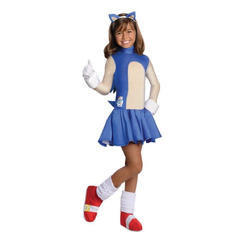 Sonic The Hedgehog Girls Costume Size M - Jokers Costume Mega Store