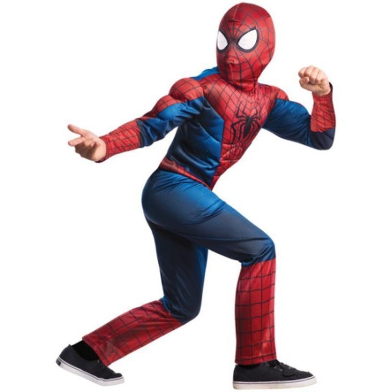 Spider Man Deluxe Muscle Chest Costume Size M - Jokers Costume Mega Store